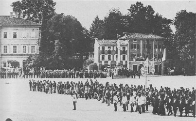 Francesco Giuseppe in Piazza Grande